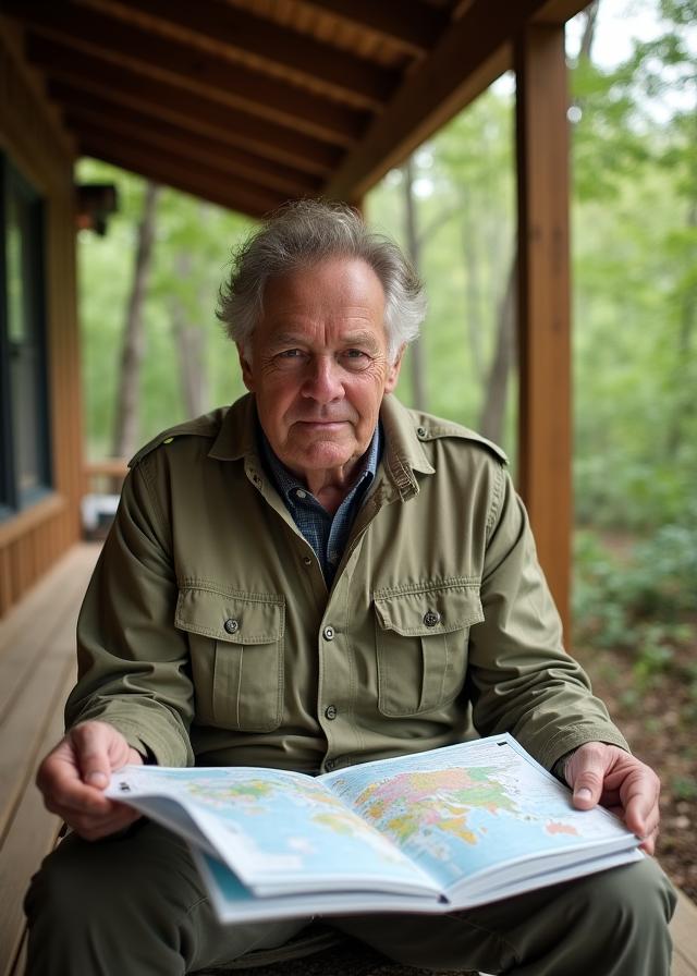 Założyciel Ryś Podróży podczas ekspedycji