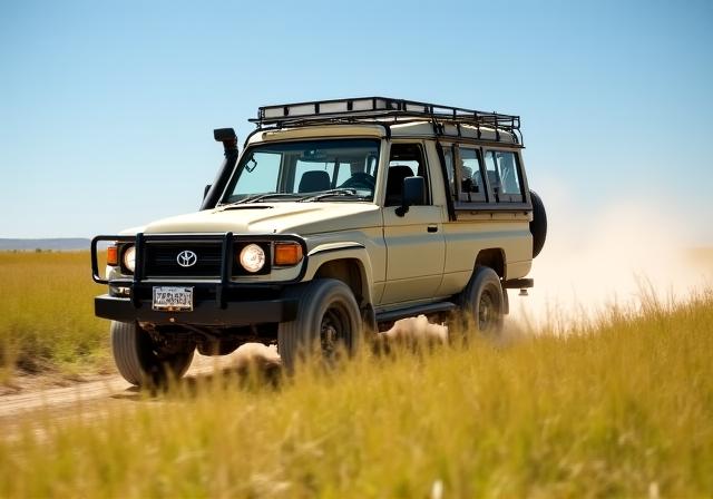 Tradycyjne safari samochodem 4x4 z otwartym dachem